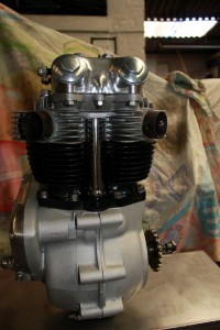 restored 1960 Triumph thunderbird engine 