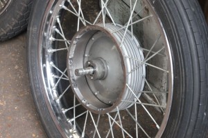 cast iron brake drum from BSA A65