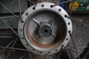 Honda Cg 125 rusty brake drum