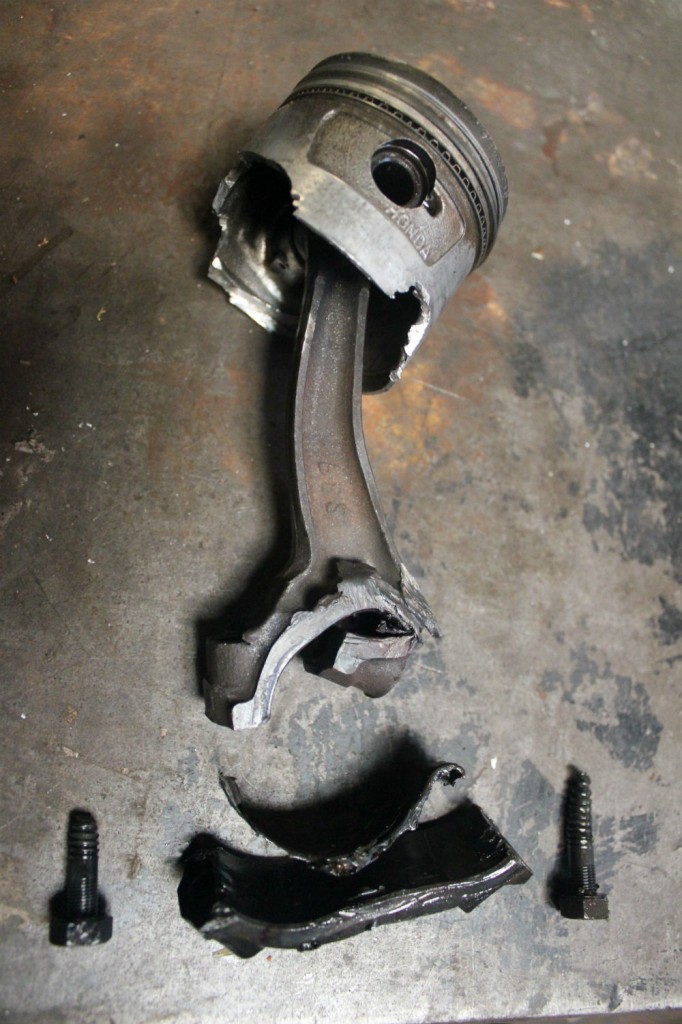 Stotfold Engineering Company Limited Rickman broken piston and rod